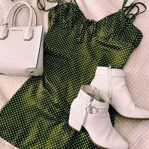 Nomad Boutique Polka Dot Green Dress